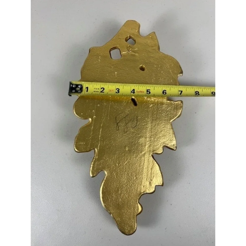 Vintage Roman Art Co Gold Fruit Wall Chalkware Resin Plaque Mid‎ Century 14 Inch